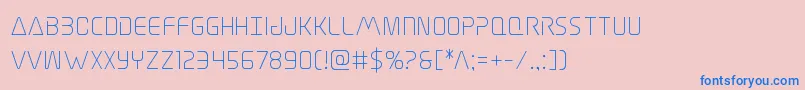 Elitedanger Font – Blue Fonts on Pink Background