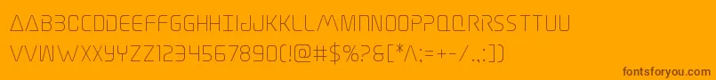 Elitedanger Font – Brown Fonts on Orange Background