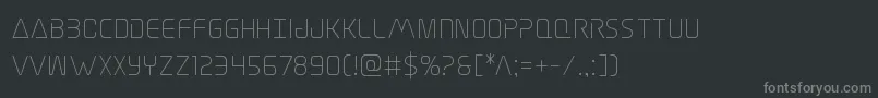 Шрифт Elitedanger – серые шрифты на чёрном фоне