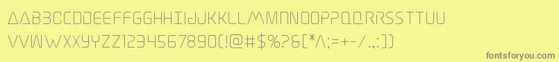 Elitedanger Font – Gray Fonts on Yellow Background