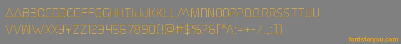 Elitedanger Font – Orange Fonts on Gray Background