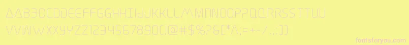 Elitedanger Font – Pink Fonts on Yellow Background