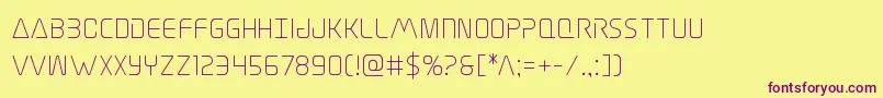 Elitedanger Font – Purple Fonts on Yellow Background