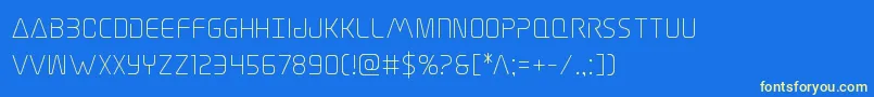 Elitedanger Font – Yellow Fonts on Blue Background