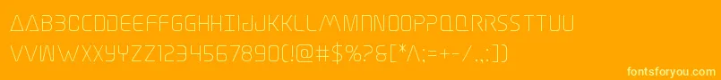 Elitedanger Font – Yellow Fonts on Orange Background