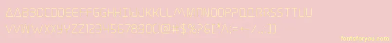 Elitedanger Font – Yellow Fonts on Pink Background