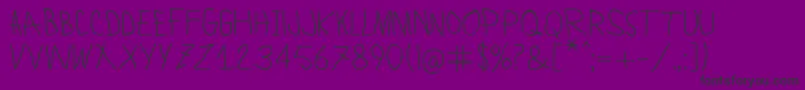 LamiarRegular Font – Black Fonts on Purple Background