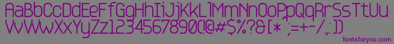 Base4 Font – Purple Fonts on Gray Background