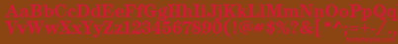 CenturyHtldItcTt Font – Red Fonts on Brown Background