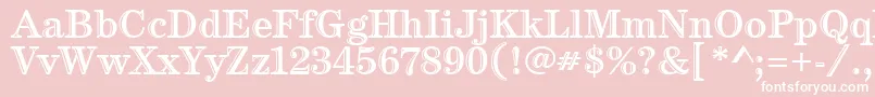 CenturyHtldItcTt Font – White Fonts on Pink Background