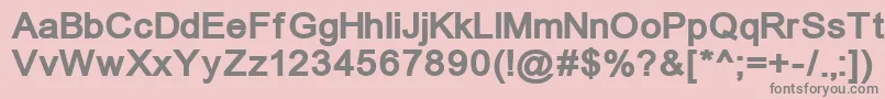 Un866b Font – Gray Fonts on Pink Background