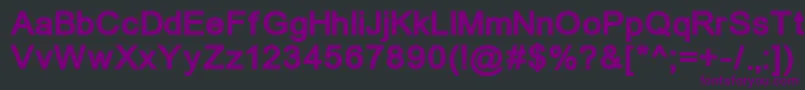 Un866b Font – Purple Fonts on Black Background