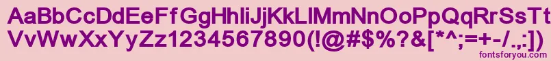 Un866b Font – Purple Fonts on Pink Background