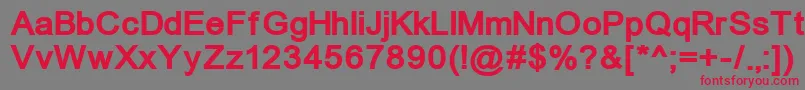 fuente Un866b – Fuentes Rojas Sobre Fondo Gris
