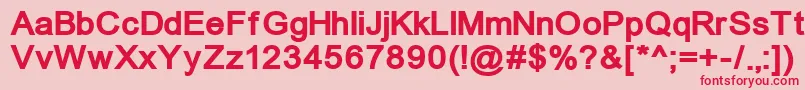 Un866b Font – Red Fonts on Pink Background