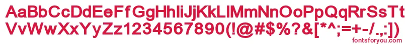 Un866b Font – Red Fonts on White Background