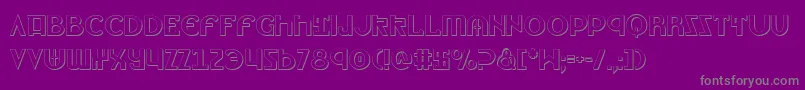 Lionv2s Font – Gray Fonts on Purple Background