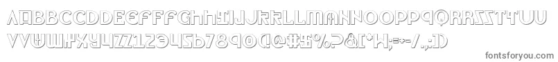 Lionv2s-fontti – harmaat kirjasimet valkoisella taustalla