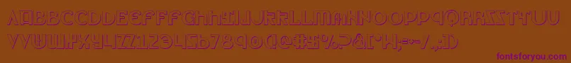 Lionv2s Font – Purple Fonts on Brown Background