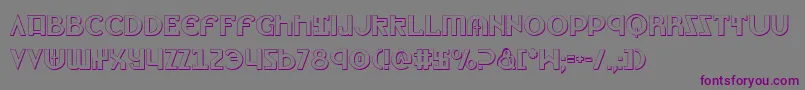 Lionv2s Font – Purple Fonts on Gray Background