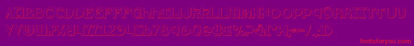 Lionv2s Font – Red Fonts on Purple Background