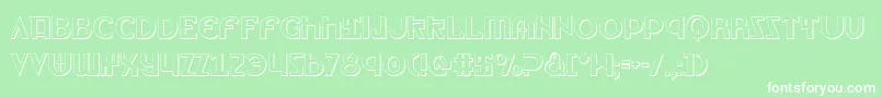 Lionv2s Font – White Fonts on Green Background