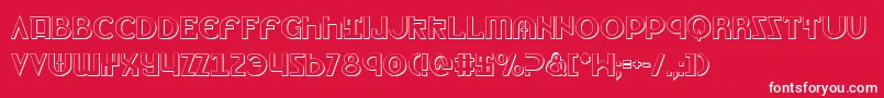 Lionv2s Font – White Fonts on Red Background