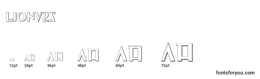 Lionv2s Font Sizes