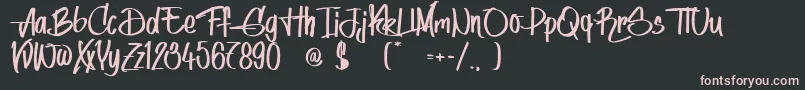 IndyWomen Font – Pink Fonts on Black Background