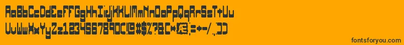 More about OrbicularBrk Font OrbicularBrk Font – Black Fonts on Orange Background