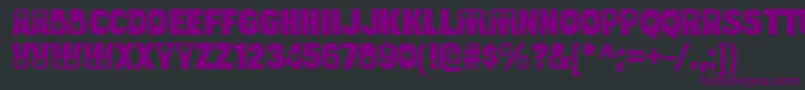 BulltoadsmileRegular Font – Purple Fonts on Black Background