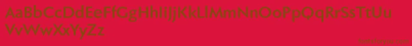 More about Fabersanspro75reduced Font Fabersanspro75reduced Font – Brown Fonts on Red Background