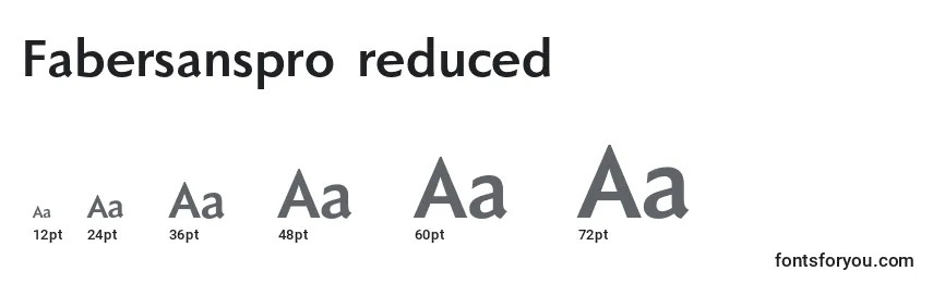 Fabersanspro75reduced Font Sizes