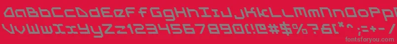 5thAgentLeftalic Font – Gray Fonts on Red Background