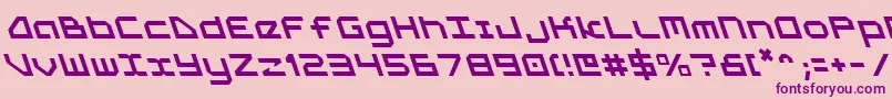 5thAgentLeftalic Font – Purple Fonts on Pink Background