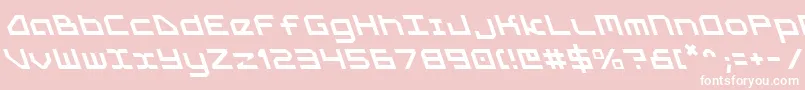 5thAgentLeftalic Font – White Fonts on Pink Background