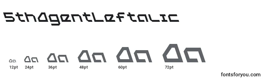 5thAgentLeftalic Font Sizes