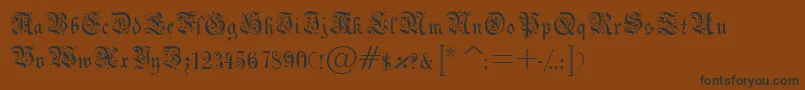 Drpodr Font – Black Fonts on Brown Background