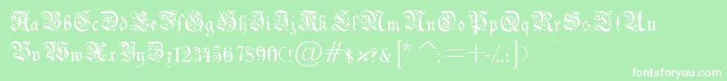 Drpodr Font – White Fonts on Green Background