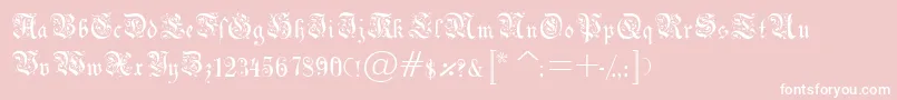 Drpodr Font – White Fonts on Pink Background