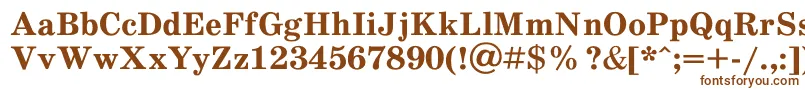 Schoolb1-fontti – ruskeat fontit valkoisella taustalla