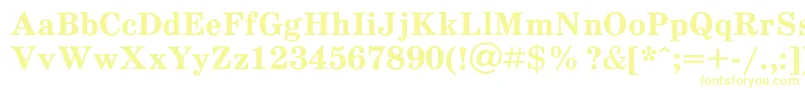 Шрифт Schoolb1 – жёлтые шрифты