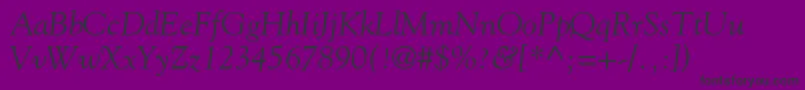 GoudystdItalic Font – Black Fonts on Purple Background