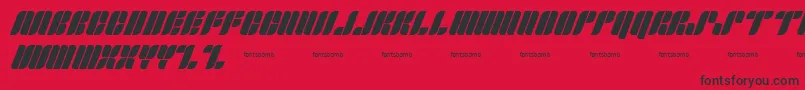 FontsBombSkipper Font – Black Fonts on Red Background