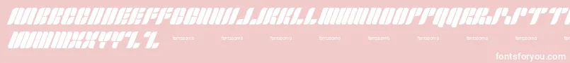 FontsBombSkipper Font – White Fonts on Pink Background