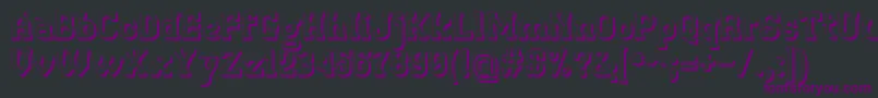 Retrotown3D Font – Purple Fonts on Black Background