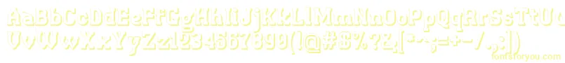Retrotown3D-Schriftart – Gelbe Schriften
