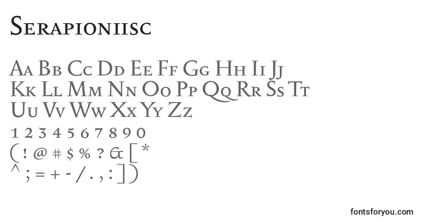 Schriftart Serapioniisc – Alphabet, Zahlen, spezielle Symbole
