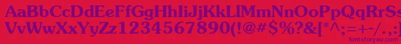 AgsouvenircyrBold Font – Purple Fonts on Red Background