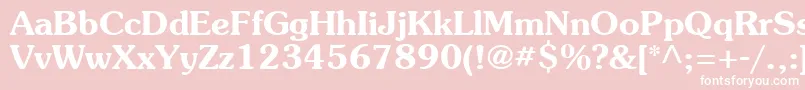 AgsouvenircyrBold Font – White Fonts on Pink Background